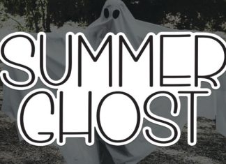Summer Ghost Font preview image 1