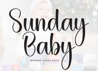 Sunday Baby Script Font preview image 1