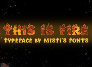 This is Fire Font preview image 1