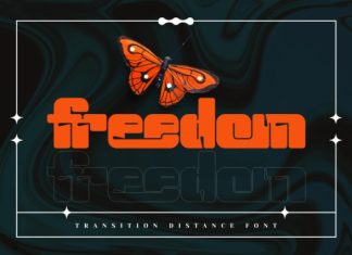 Transition Distance Font preview image 3