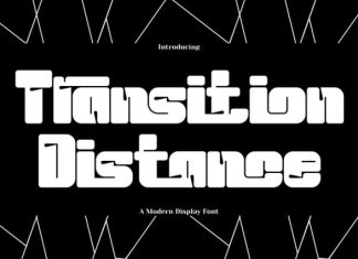 Transition Distance Font preview image 1