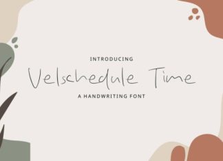 Velschedule Time Font preview image 1