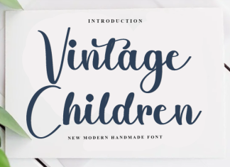 Vintage Children Font preview image 1