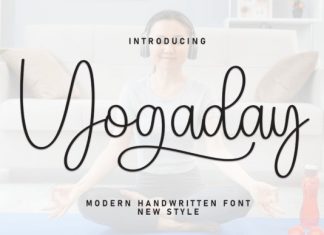 Yogaday Handwriting Font preview image 1