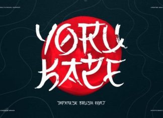 Yoru Kaze Font preview image 1
