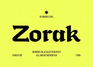 Zorak Font preview image 1