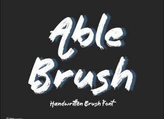 Able Brush Font preview image 1