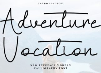 Adventure Vocation Handwritten Font preview image 1