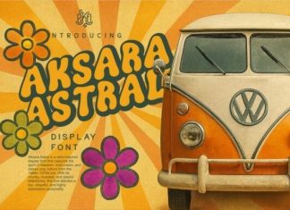 Aksara Astral Font preview image 1