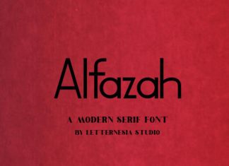 Alfaza Font preview image 1