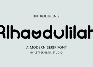 Alhamdulilah Font preview image 3