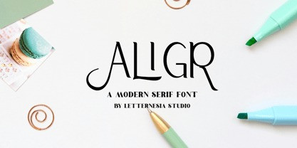 Aligr Font preview image 1