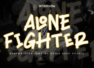 Alone Fighter Font preview image 1