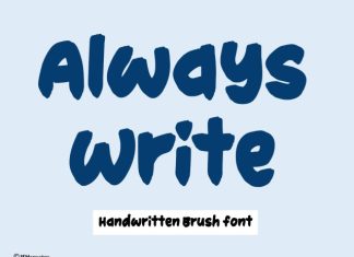 Always Write Font preview image 1