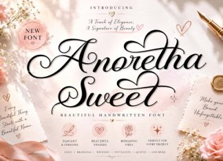 Anoretha Sweet Font preview image 1