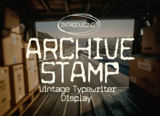 Archive Stamp Font preview image 1