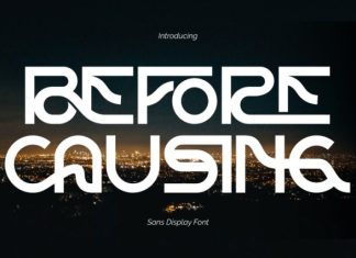 BEFORE CAUSING FONT preview image 1