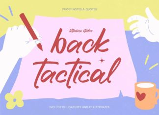 Back Tactical Font preview image 1