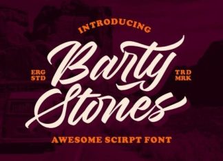 Barty Stones Font preview image 1