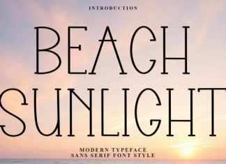 Beach Sunlight Font preview image 1