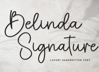 Belinda Signature Font preview image 1