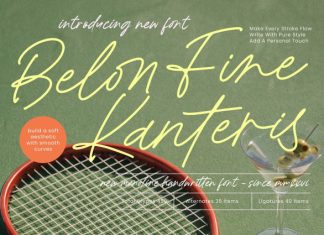 Belon Fine Kanteris Font preview image 1