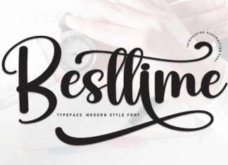 Besttime Font preview image 1