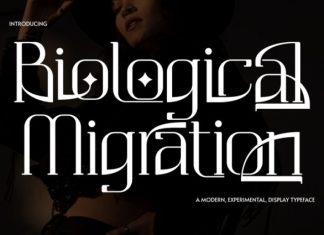 Biological Migration Font preview image 1