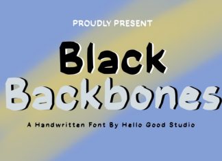 Black Backbone Font preview image 1