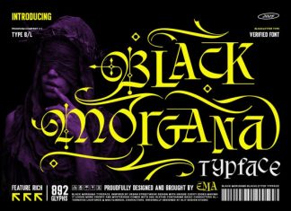 Black Morgana Font preview image 1