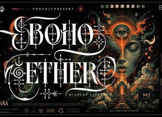 Boho Ether Font preview image 1