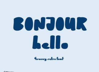 Bonjour Hello Font preview image 1