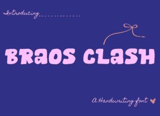 Braos Clash Font preview image 1