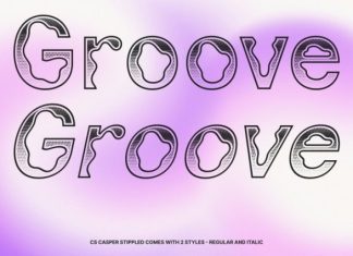 CS Casper Stippled Font preview image 2