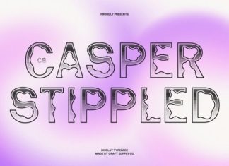 CS Casper Stippled Font preview image 1