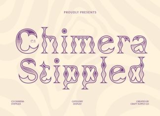 CS Chimera Stippled Font preview image 1
