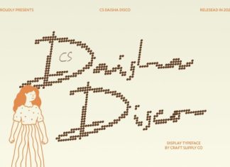 CS Daisha Disco Font preview image 1