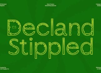 CS Decland Stippled Font preview image 1