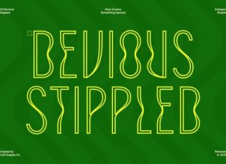 CS Devious Stippled Font preview image 1