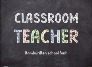Classroom Teacher Font preview image 1
