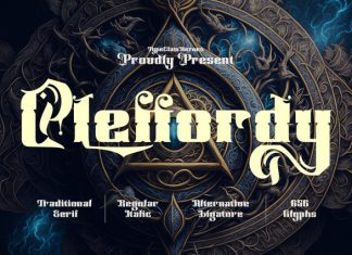 Cleffordy Font preview image 1