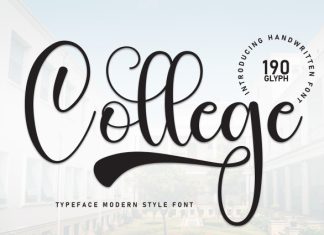 College Font preview image 1