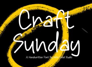 Craft Sunday Font preview image 1
