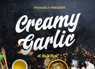 Creamy Garlic Script Font preview image 1