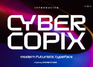 Cyber Copix – Modern Futuristic Sci-Fi Font preview image 1