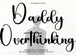Daddy Overthinking Font preview image 1