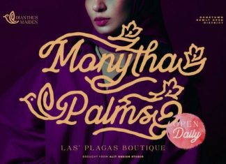 Dianthus Maiden Font preview image 3