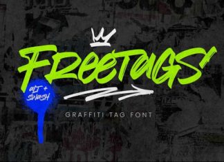 Freetags Font preview image 1