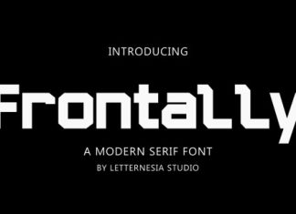 Frontally Font preview image 1