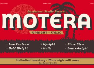 GW Motera Font preview image 1